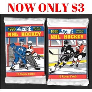 1990/91 Score Premier Edition Sealed Hockey Card Pack - Brodeur RC?